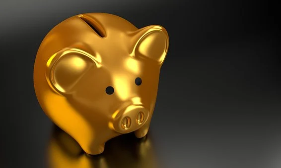 豚の黄金貯金箱